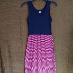 Navy/Red/White Maxi Dress